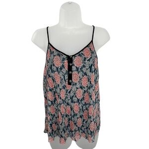 Women’s Anthropologie Maeve Tank Top Size XS Lightweight~Shimmer~Blue Floral